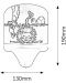 Παιδική  απλίκα  Rabalux - Leon 4571, IP20, E14, 1x7W, πολύχρωμη - 5t