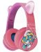 Παιδικά ακουστικά PowerLocus - P1 Smurf,ασύρματα, ροζ - 1t