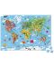 Παιδικό παζλ σε βαλίτσα Janod - Παγκόσμιος χάρτης, 300 κομμάτια - 4t