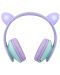 Παιδικά ακουστικά PowerLocus - P2, Ears, ασύρματα, πράσινα/μωβ - 2t