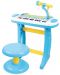 Παιδικό πιάνο με καρέκλα και μικρόφωνο Baoli Melody. 31 πλήκτρα, μπλε - 1t
