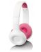 Παιδικά ακουστικά Lenco - HP-010PK, ροζ/λευκό - 2t