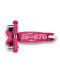 Παιδικό σκούτερ 3 σε 1 Micro - Mini Deluxe Plus LED, Pink - 6t