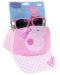 Παιδικό σετ  Cerda -Καπέλο και γυαλιά ηλίου, Peppa Pig - 1t