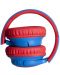 Παιδικά ακουστικά με μικρόφωνο PowerLocus - Bobo, ασύρματα , μπλε/κόκκινο - 4t