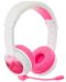 Παιδικά ακουστικά BuddyPhones - School+, ροζ/άσπρα - 2t