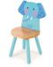 Παιδική ξύλινη καρέκλα Bigjigs - Ελεφαντάκι - 1t