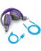 Παιδικά ασύρματα ακουστικά JLab - JBuddies Studio, γκρι/μωβ - 4t