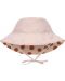Καπέλο διπλής όψης Lassig - Dots Powder, 3-6 μηνών, ροζ - 3t