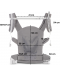 Εργονομικό σακίδιο πλάτης KinderKraft - Huggy, αστέρια - 4t