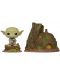 Φιγούρα Funko Pop! Town: Star Wars - Dagobah Yoda with Hut (Bobble-Head), 15 cm, #11 - 1t