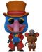 Φιγούρα Funko POP! Disney: The Muppets Christmas Carol - Charles Dickens with Rizzo (Flocked) (Amazon Exclusive) #1456 - 1t