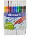 Μαρκαδόροι Pelikan Colorella Duo - 10 χρώματα, 2 πάχη γραφής - 1t