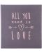 Άλμπουμ φωτογραφιών  Goldbuch - All You Need Is Love, γκρι, 30 x 31 cm - 1t
