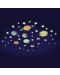 Φωσφορίζοντα αυτοκόλλητα Brainstorm Glow - Αστέρια και πλανήτες, 43 τεμάχια - 2t