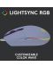 Gaming ποντίκι Logitech - G102 Lightsync, Οπτικό , RGB, μωβ - 3t