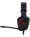 Gaming ακουστικά με μικρόφωνο Redragon - Muses 2 H310-1, μαύρα/κόκκινα - 2t