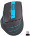Gaming ποντίκι A4tech - Fstyler FG30S, οπτικό ασύρματο, μαύρο/μπλε - 1t
