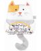 Παιχνίδι κατά των κολικών με κουκούτσια κερασιού Amek Toys - Γάτα, Lazy the cat - 1t