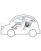 Παιχνίδι για αυτοκίνητο Taf Toys - Κοάλα, με καθρέφτη - 4t