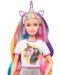 Σετ παιχνιδιού Mattel Barbie- Barbie με νεραϊδόμαλλα - 4t