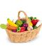 Σετ παιχνιδιού Janod - Καλάθι με φρούτα και λαχανικά, 24 κομμάτια - 1t