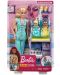 Σετ παιχνιδιού Mattel Barbie- Παιδίατρος Barbie με ξανθά μαλλιά και δύο κούκλες - 1t