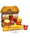 Σετ παιχνιδιού  Yifeng -Burger εστιατόριο σε βαλιτσάκι-σπίτι , 26 μέρη - 3t