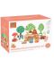 Σετ παιχνιδιού Orange Tree Toys - Ζώα του δάσους με κάρο  - 1t