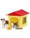 Σετ παιχνιδιού Schleich Farm World - Κίτρινο σπίτι σκύλου - 1t