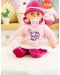 Διαδραστική κούκλα Bayer First Words Baby - Ροζ φόρεμα με ποντίκι, 38 cm - 2t