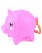 Κουμπαράς Boti Pocket Money Piggies - Ροζ, με αξεσουάρ - 4t