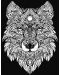 Εικόνα χρωματισμού ColorVelvet - Λύκος, 29.7 х 21 cm - 2t