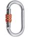 Καραμπίνερ Rock Empire - Steel Carabiner O/KL/S, γκρι  - 1t