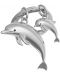 Μπρελόκ Metalmorphose - Dolphin Family - 2t