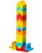 Σετ ξύλινα μπλοκ Cubika - Χρωματιστοί πύργοι, 25 τεμάχια - 3t