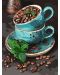Σετ ζωγραφικής με αριθμούς  Ideyka - Αρωματικοί κόκκοι καφέ, 30 х 40 cm - 1t