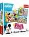 Σετ παζλ και παιχνιδιών σημειώσεων Trefl 2 σε 1- Μίκυ Μάους και φίλοι - 1t