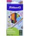 Σετ δίχρωμα μολύβια Pelikan - 24 χρωμάτων, στρογγυλά - 1t