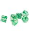 Σετ ζάρια Dice4Friends Transparent - Nebula Green, 7 τεμάχια - 1t