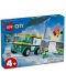 Κατασκευαστής LEGO City - Ασθενοφόρο έκτακτης ανάγκης και snowboarder(60403) - 1t