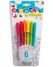 Σετ χρωματιστά στυλό Carioca - Fiorella, 6 χρώματα - 1t
