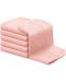 Σετ βρεφικές πετσέτες  KeaBabies - Οργανικό μπαμπού, ροζ, 6 τεμάχια - 1t