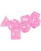 Σετ ζάρια Dice4Friends Confetti - Creamy Pink, 7 τεμάχια - 1t