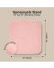 Σετ βρεφικές πετσέτες  KeaBabies - Οργανικό μπαμπού, ροζ, 6 τεμάχια - 3t