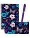 Σετ Victoria's Journals - Μπλε λουλούδια, 3 τεμάχια, σε κουτί - 1t
