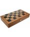 Σετ σκάκι και τάβλι Manopoulos - Χρώμα ξύλου ελιάς, 30 x 15 cm - 1t