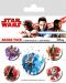 Σετ κονκάρδες Pyramid Movies: Star Wars - The Last Jedi - 1t