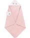 Σετ παιδικής πετσέτας με σαλιάρα  Interbaby - Cachirulo Pink, 100 x 100 cm - 1t