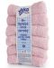 Σετ βαμβακερές πετσέτες Xkko - Baby Pink, 21 х 21 cm,6 τεμάχια - 1t